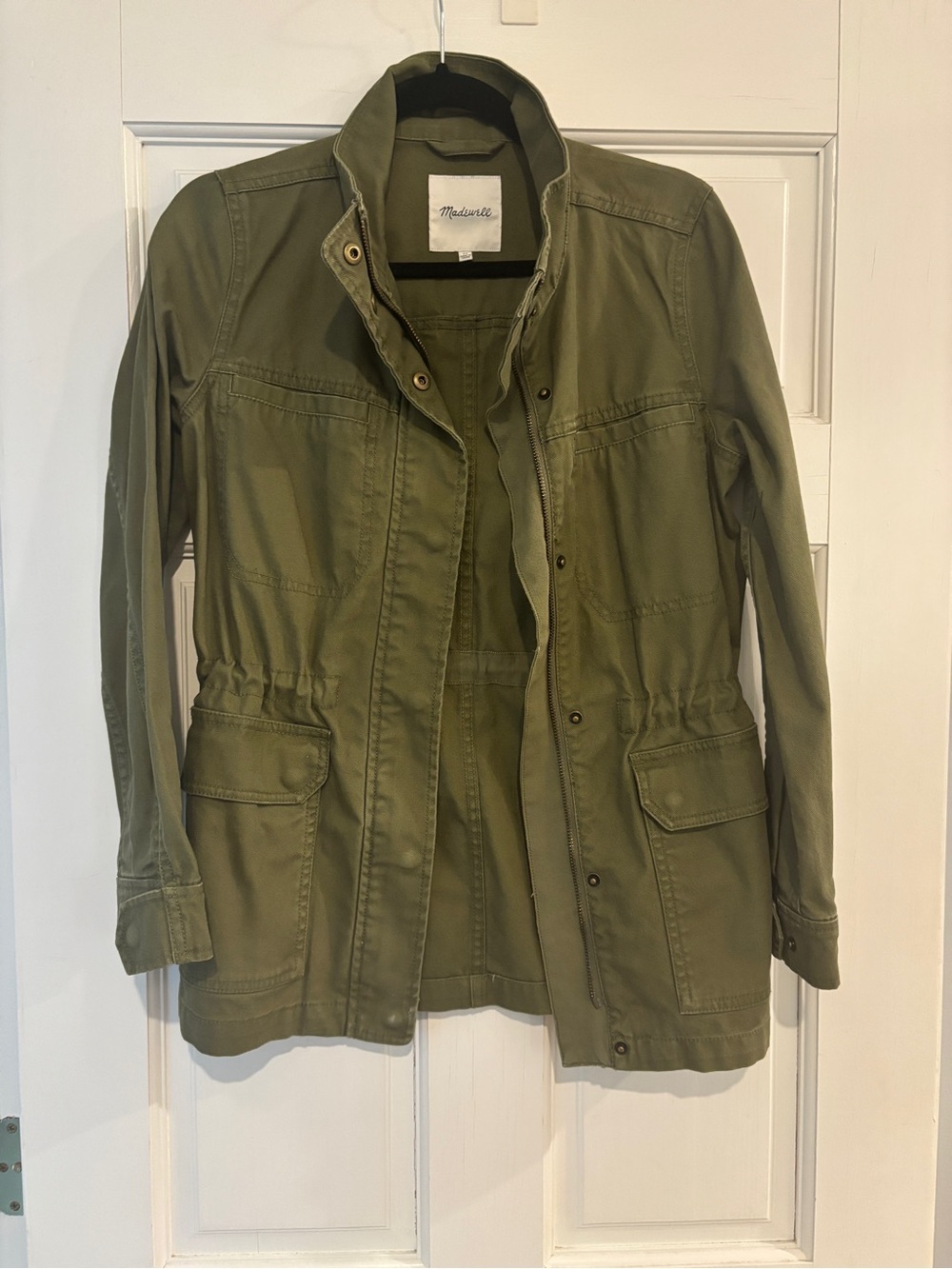 NWOT- Madewell Olive Green Drawstring Utility Jacket